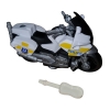 Police Motorcycle Assembly Toy White Motorcycle Assembly Toy