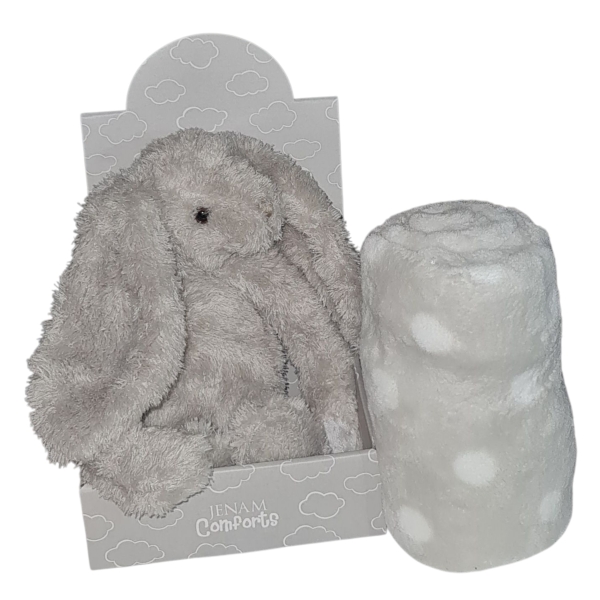 Soft Bunny Holding Blanket 2