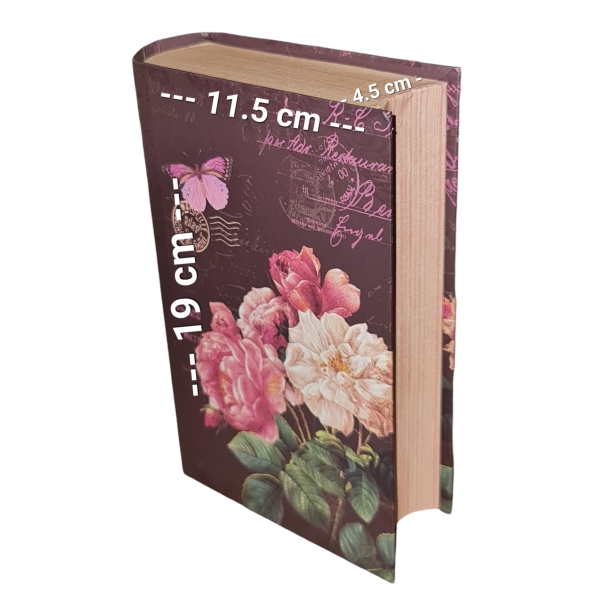 Vintage Book-shaped Box Size