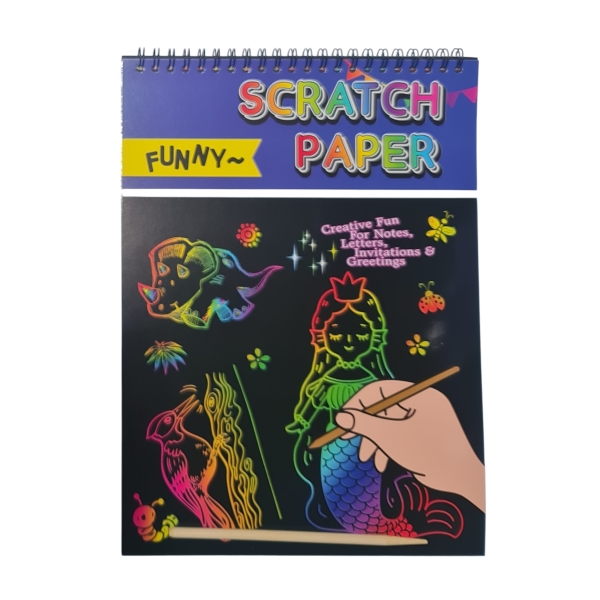 Scratch Art Paper Pad Purple Scratch Art Paper Pad