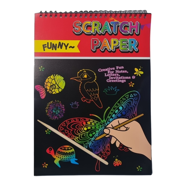 Scratch Art Paper Pad Red Scratch Art Paper Pad