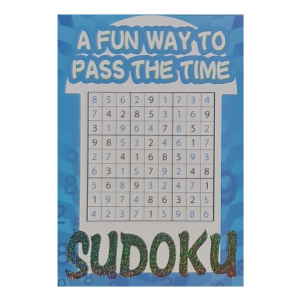 A5 Sudoku Book Blue A5 Sudoku Puzzle Book – Compact Travel Puzzle Book for Brain Training