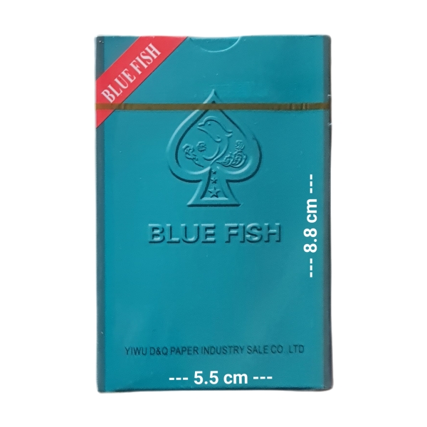 Blue Fish Card Game Size