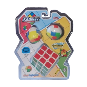 Fantasy Cube Puzzle Set – 3-in-1 Rubik’s Cube, Magic Ball & Mini Cube for kids and adults