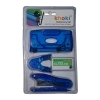 Khoki Stationery Set – Mini Punch, Stapler, Staples & Stapler Mouse Khoki Stationery Set with mini punch, stapler, staples and stapler mouse – compact school and office stationery kit