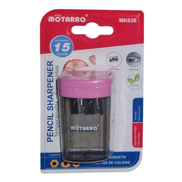 Motarro Dual Hole with Shaving Catcher Motarro Dual Hole Pencil Sharpener with shaving catcher