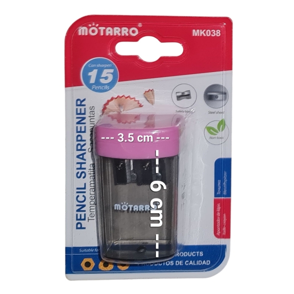 Motarro Dual Hole Sharpener with Shaving Catcher Size