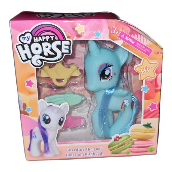 My Happy Horse with Accessories! My Happy Horse Unicorn Toy Set with PVC accessories